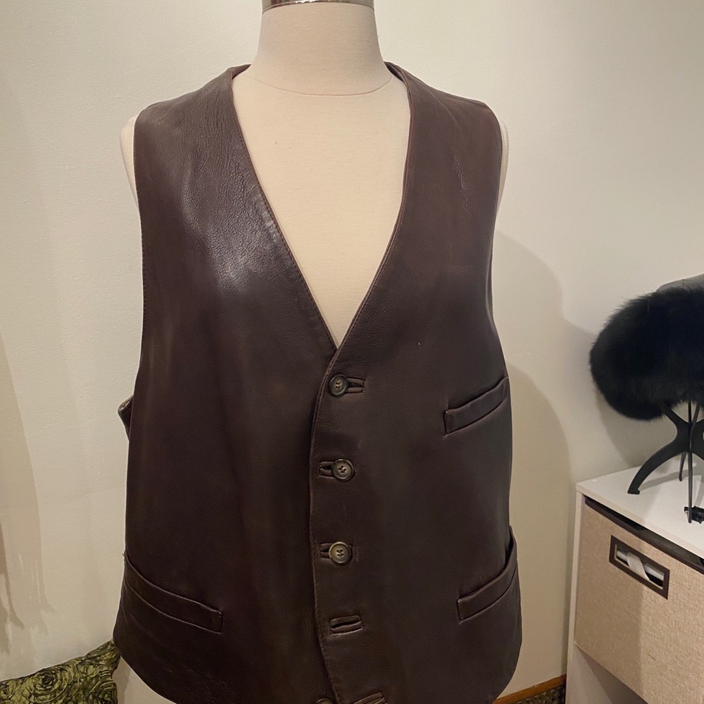 Giorgio Armani Le Collection leather vest